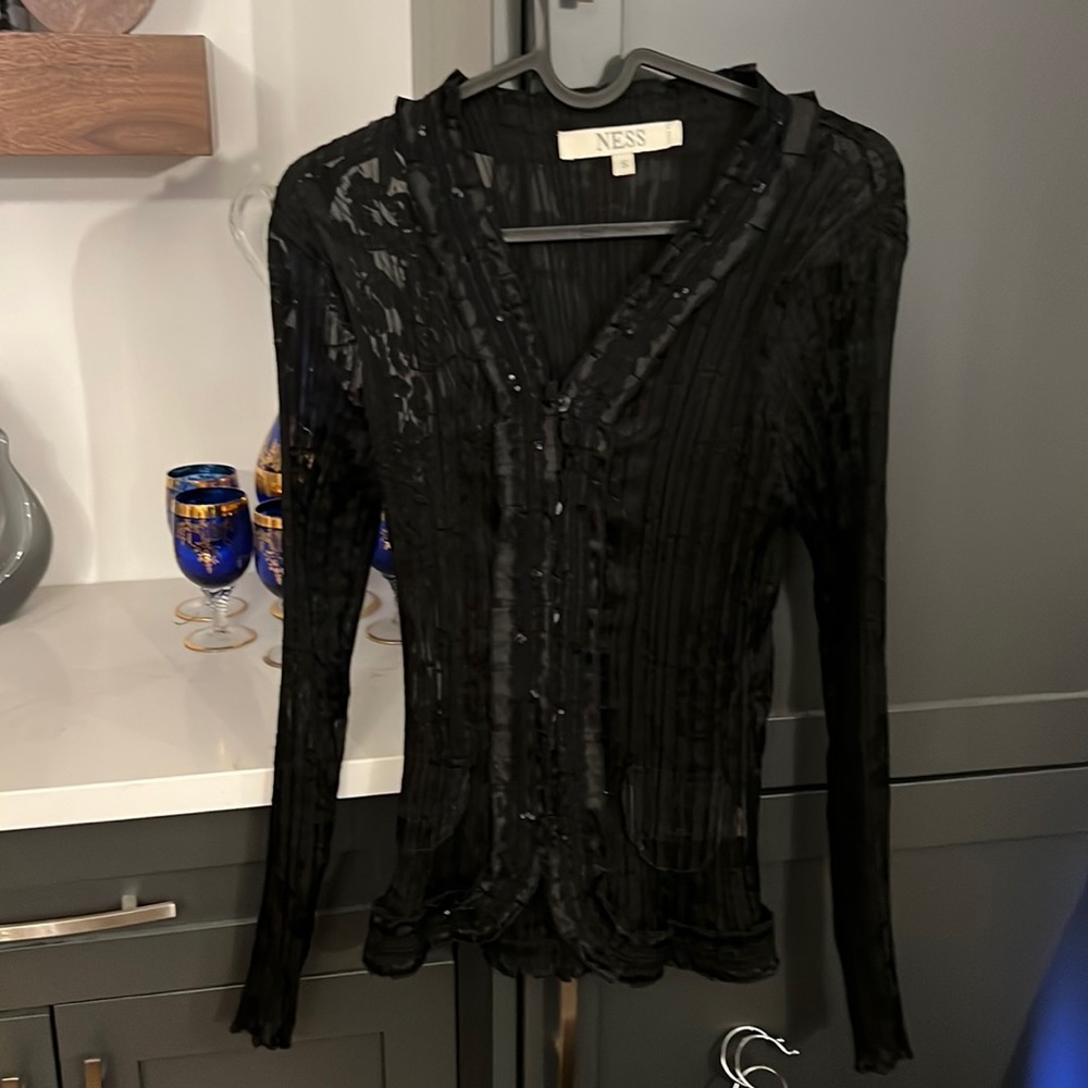 Ness slightly sheer blouse